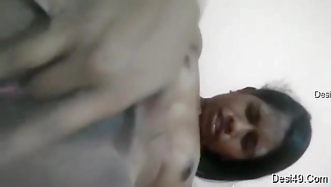 Today Exclusive- Cute Look Tamil Girl Record Fingering Selfie For Lover