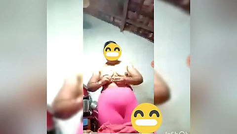 Today Exclusive- Desi Telugu Bhabhi Showing Her Big Boobs
