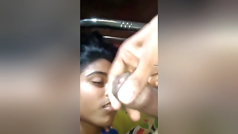 Today Exclusive- Cute Desi Girl Strip Her Cloths And Eating Bf Cum 1