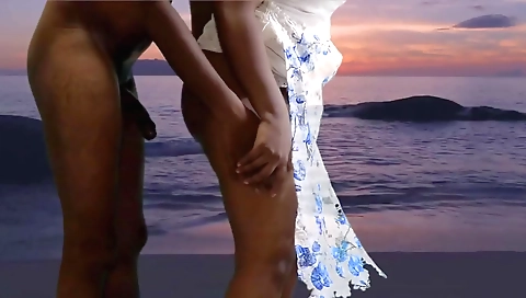 බොස්ගෙ මිටිමකට රට ගිහින් ඉර බහින හැන්දැවේ මුහුදේ තියන් මට හුකපු හැටි / Sunset Fuck With My Boss