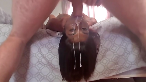 Desi Slut Hardcore Upside-down Facefuck Sloppy Gagging