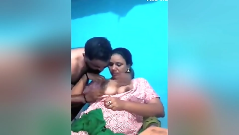 Exclusive- Sexy Indian Wife Boob Sucking By Hubby