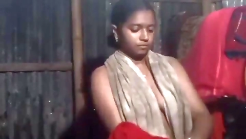 Today Exclusive- Desi Village Girl Showing Her Boobs And Pussy To Lover 5