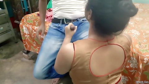 Today Exclusive- Desi Bhabhi Blowjob And Fucking 1
