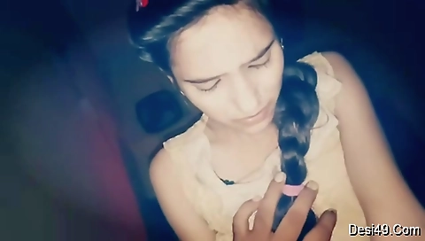 Sexy Look Indian Girl Boob Pressing And Ridding Lover Dick