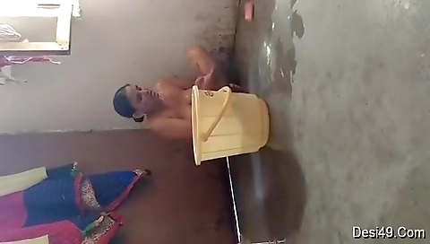 Exclusive- Indian Wife Bathing Capture By Hubby