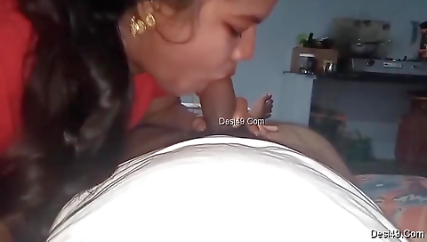 Exclusive- Sexy Telugu Girl Give Nyc Blowjob To Hubby With Clear Telugu Audio