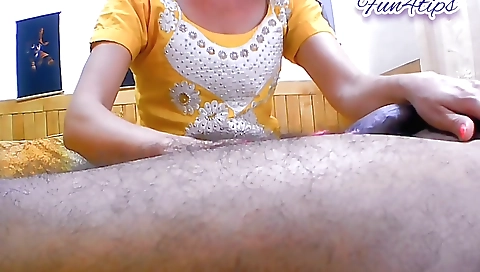I Love His Cock Using Mouth And Feets