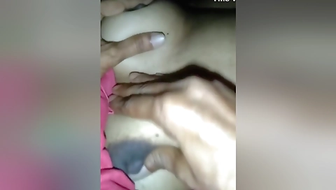 Today Exclusive -desi Girl Boobs Pressing By Hubby