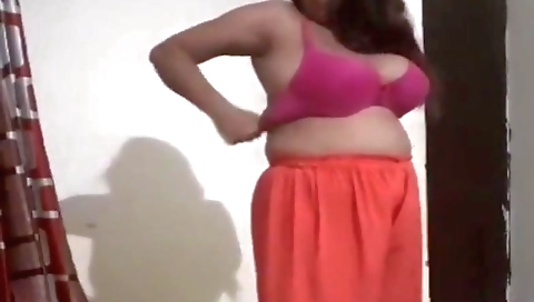 Exclusive- Desi Bhabhi Wearing Cloths