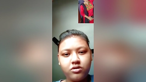 Today Exclusive- Assame Cheating Boudi Fingering On Video Call 2