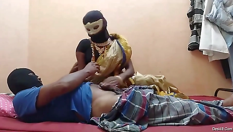Exclusive- Desi Tamil Wife Blowjob And Ridding Hubby Dick