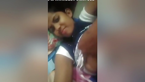 Today Exclusive- Cute Desi Girl Blowjob And Showing Her Boobs 2