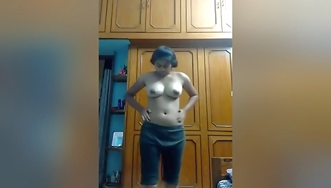 Today Exclusive- Horny Desi Girl Showing Her Bobbs And Rubbing Pussy
