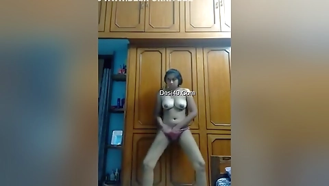 Today Exclusive- Horny Desi Girl Showing Her Bobbs And Rubbing Pussy