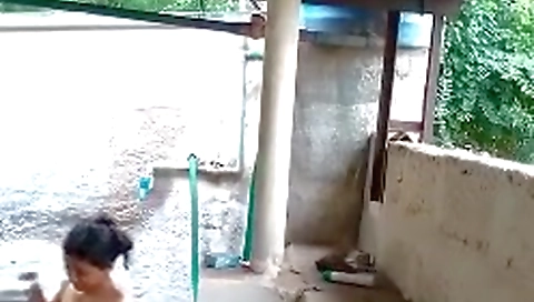 Cute Girl Bathing Record In