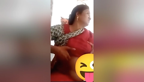 Desi Bhabhi Shows Her Boobs