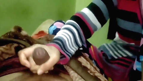 Closeup Pussy Fucking After Handjob. I Fuck My Girlfriend At Midnight