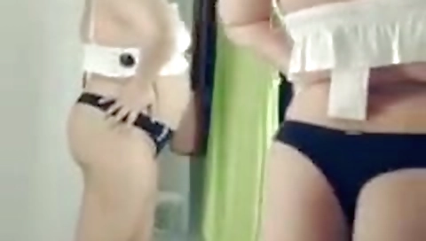 Naked - Trying On Tops. Thick Girl. Model Rebecca