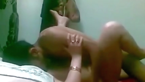 Indian Sexy Figure Aunty With Watchman