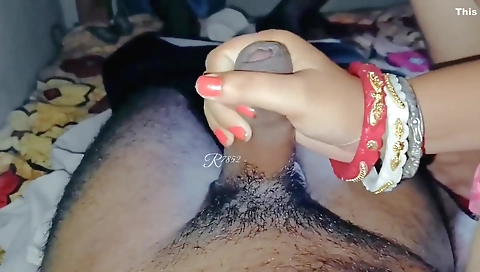 Indian Step mom Riding Over Her Stepson Cock In Cowgirl Position