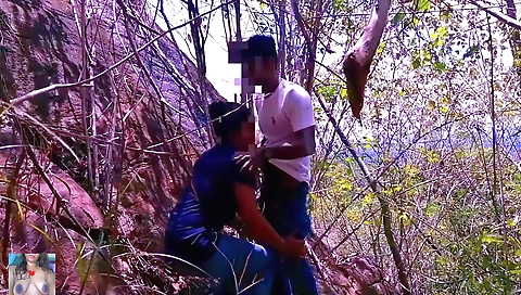 Risky Quick Public Sex In Jangal With Big Tits Girlfriend