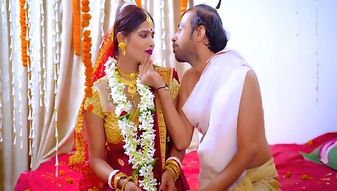 Desi Busty New Bride Fucked By Her Ex-boyfriend In Front Of Her Husband( Hindi Audio ) 20 Min