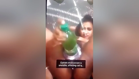 Today Exclusive -horny Desi Girl Masturbating With Bottle