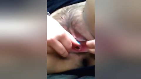 British Slut Sara Being Naughty Outside