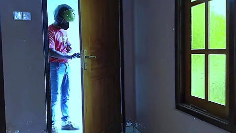 18 Week Pregnant Milf Prank Without Bra With A Delivery Guy - Big Naturals