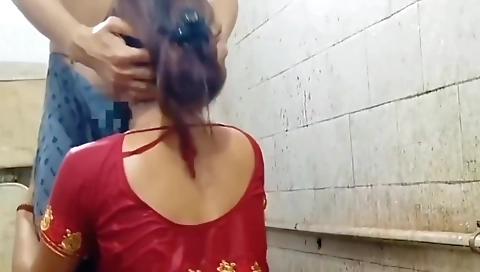 Bengali Bhabi Was Pelted By Husbands Friend In Bathroom
